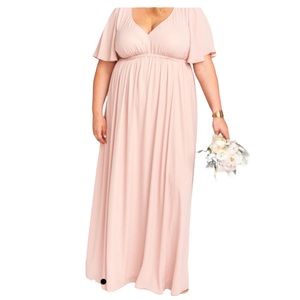 Show Me Your MuMu Bridesmaid Dress Emily Empire Waist